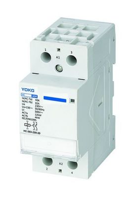 230vac Household AC Contactor Din Rail Mounted 63 Amp 4 Pole Contactor