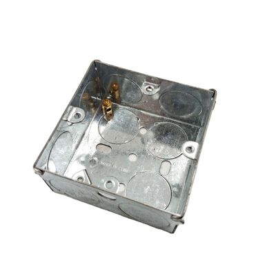 BS4662 Electrical Galvanized Steel Junction Box 3*6 3*3 Silver Color