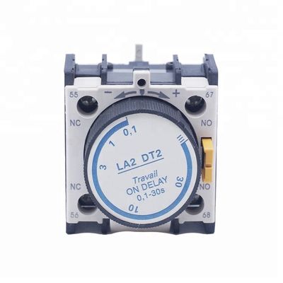 Time Delay Auxiliary LA2-D Contact Blocks For Electric AC Contactor
