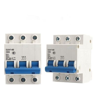 3Phase DZ47-63 C16 Overload Protection Breaker Mini Circuit Breaker Mcb