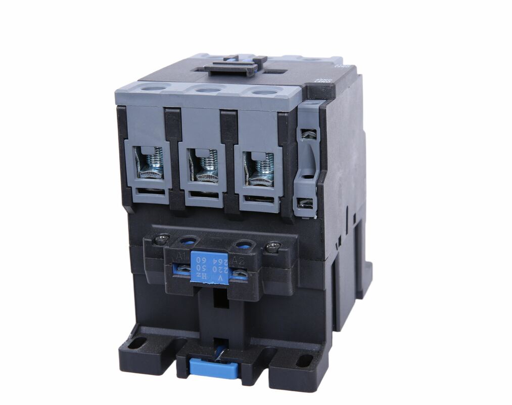 3 Phase 125A 220V/380V AC Contactor 50/60Hz Din Rail  1NO 1NC Silver Auxiliary Contact