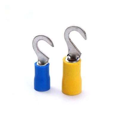 Pre Insulated Hook Connecting Electrical Terminals Lugs HV1.25-3.5 Series Pvc