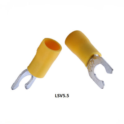 Customized Insulated Lock Spade Terminal LSV LSVL LSVS Copper Fork Lock Type