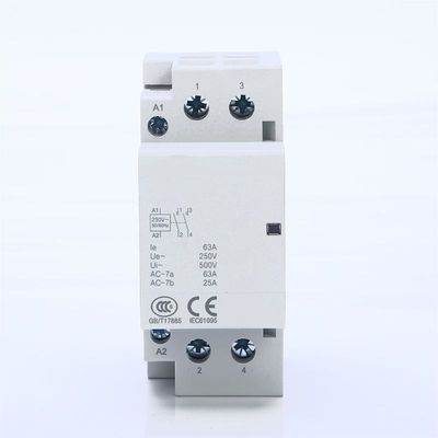 2NO Din Rail AC Household Modular Contactor 2P 63A 220V 230V 50 / 60Hz NO NC