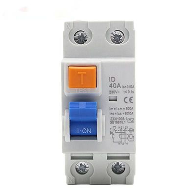 Earth Leakage Residual Current Circuit Breaker ID 2P 4P 25A 40A 63A RCCB Electronic