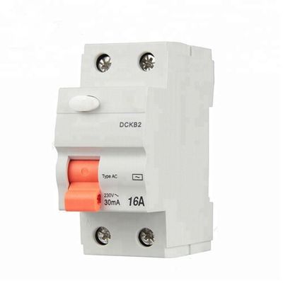 Residual Current Mini Circuit Breaker Type AC DCKB 30ma 16a 2p RCCB 4 Poles