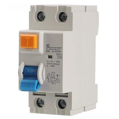 RCCB ELCB Residual Current Circuit Breaker ID 2P Red Copper 4P 25A 40A 63A Electronic