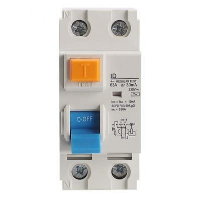 RCCB ELCB Residual Current Circuit Breaker ID 2P Red Copper 4P 25A 40A 63A Electronic