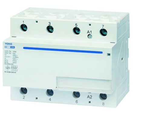 100A Screw Mounting Household AC Contactor 220V 110V 24V Power Supply