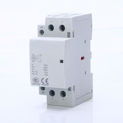 25A Rated Current Household AC Contactor For 110V Rated Voltage And 1000,000 Mechanical Life