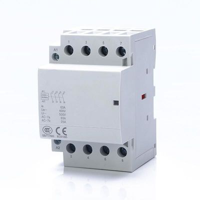 25A Rated Current Household AC Contactor For 110V Rated Voltage And 1000,000 Mechanical Life