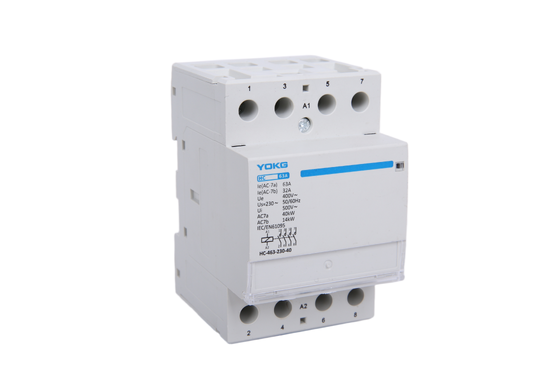 40A 63A Low Voltage Household AC Contactor 1P/2P/3P/4 Poles 25A for Home Use