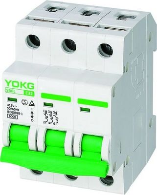 6KA 220V Mini Circuit Breaker SB6L 1 Pole 2 Pole High Breaking Capacity