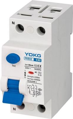 10kA 2 Pole RCBO Household Circuit Breaker PR8HE 4 Pole