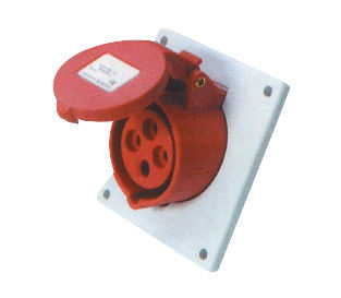 16A 32A Panel Mounted Industrial Power Sockets 63A IP44 6h Waterproof