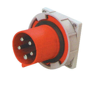 2P PE Industrial Power Sockets 3P+ E 3P+ N +E IP67 Waterproof 125A Inclined Utensil