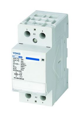 AC Household Single Pole Contactor 2 Pole 40 Amp 24v Contactor