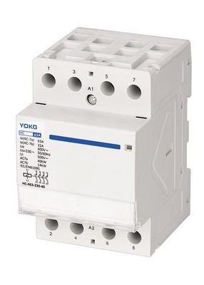 1NO 1NC Miniature Household AC Contactor 63amp 2 Phase IP20