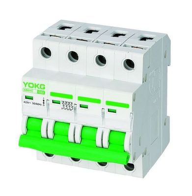 CE RoHs 2 Pole Miniature Circuit Breaker 63 Amp Din Rail MCB