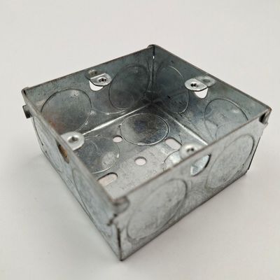 BS4662 Electrical Galvanized Steel Junction Box 3*6 3*3 Silver Color