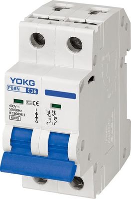 40 Amp 2 Pole MCB Circuit Breaker IEC60898-1 230V 400V 50Hz 60Hz