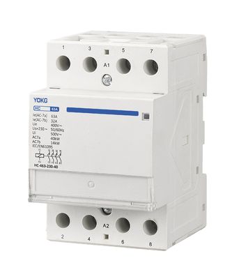 25A Mini Household AC Contactor Din Rail Contactor 50Hz IEC