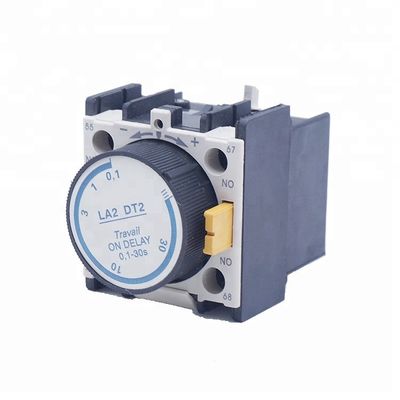 Time Delay Auxiliary LA2-D Contact Blocks For Electric AC Contactor