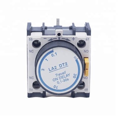 0.1-30S Travail On Delay Block Electrical Ac Contactor Auxiliary Contacts